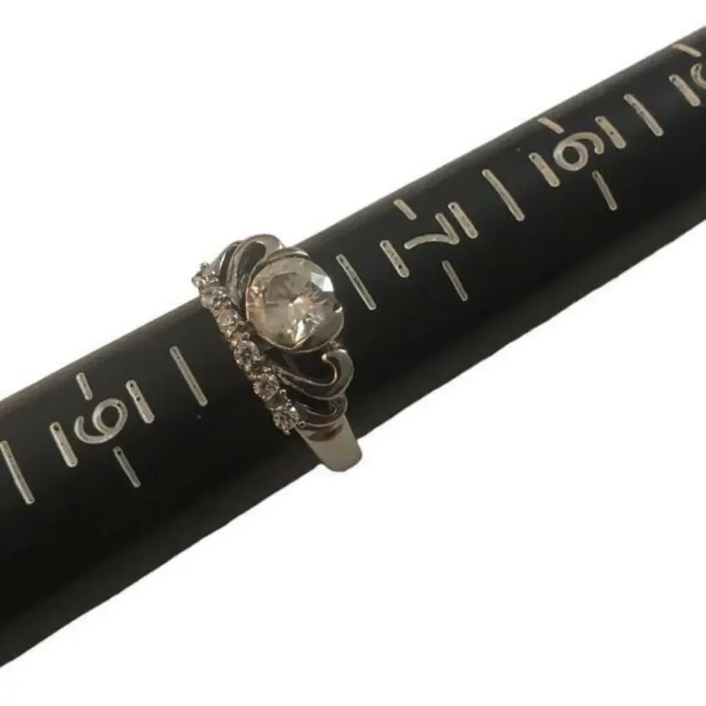 new crown with‎ CZs women's ring size 8